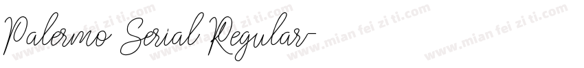 Palermo Serial Regular字体转换